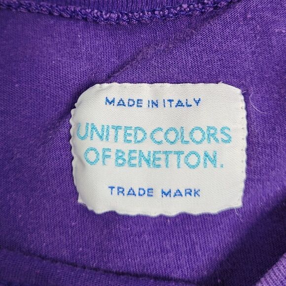 VINTAGE 90s t-shirt single stitch purple boxy‎ crew neck unisex tee M - Picture 4 of 11